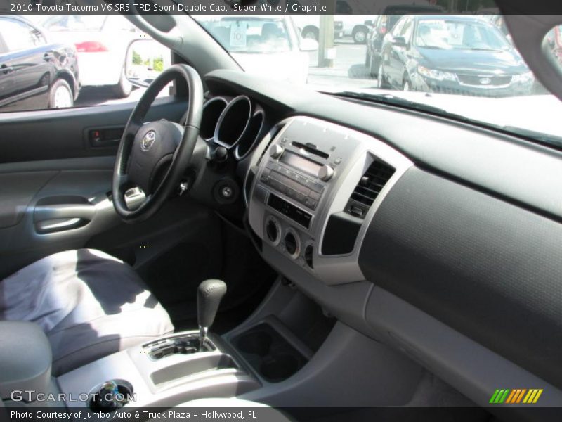Super White / Graphite 2010 Toyota Tacoma V6 SR5 TRD Sport Double Cab
