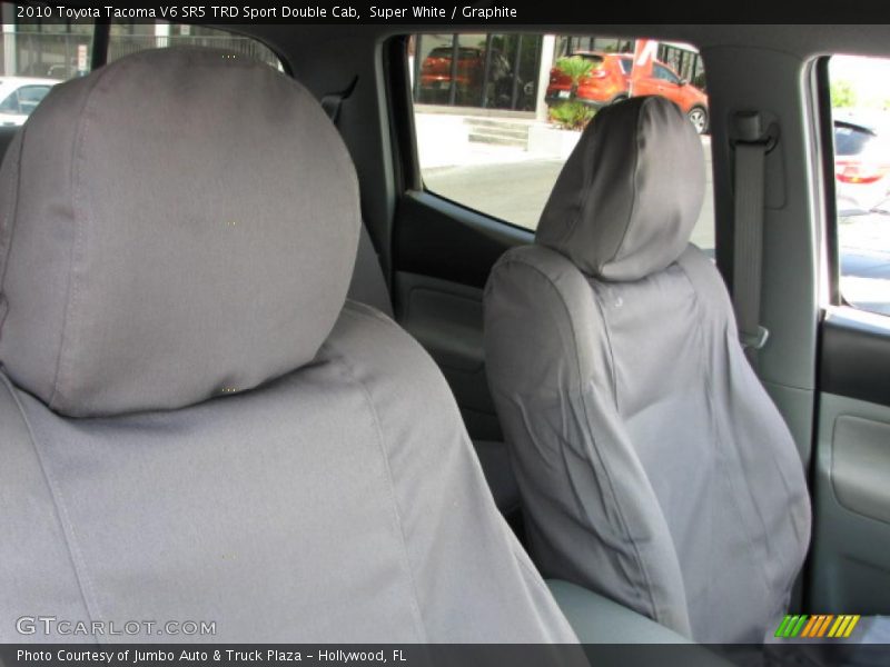 Super White / Graphite 2010 Toyota Tacoma V6 SR5 TRD Sport Double Cab