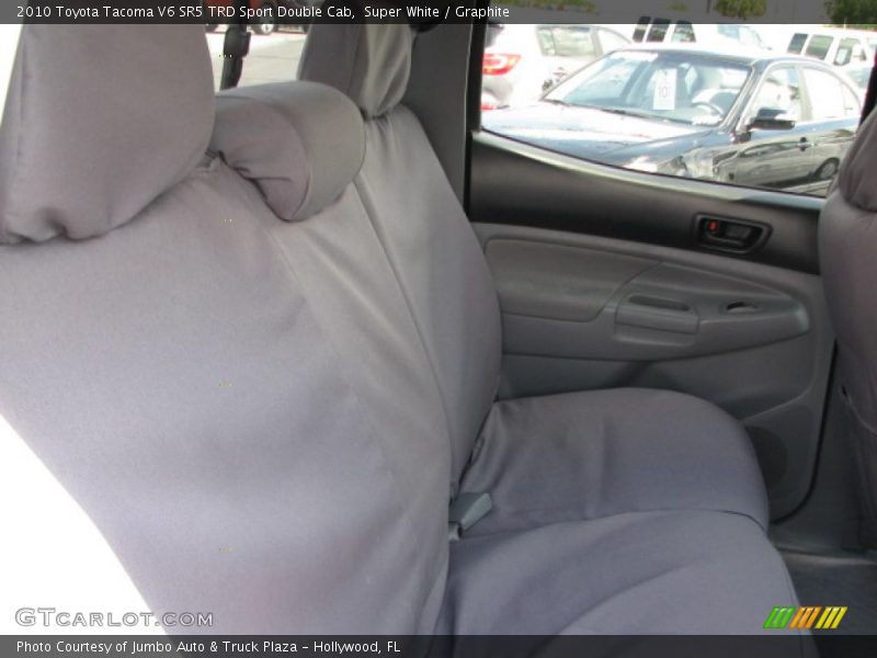 Super White / Graphite 2010 Toyota Tacoma V6 SR5 TRD Sport Double Cab