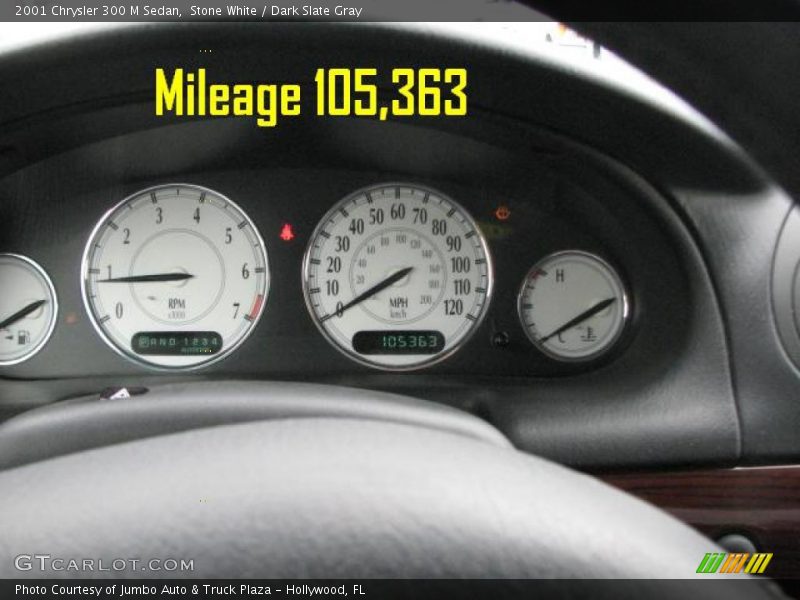 Stone White / Dark Slate Gray 2001 Chrysler 300 M Sedan