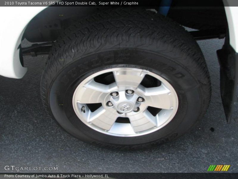 Super White / Graphite 2010 Toyota Tacoma V6 SR5 TRD Sport Double Cab