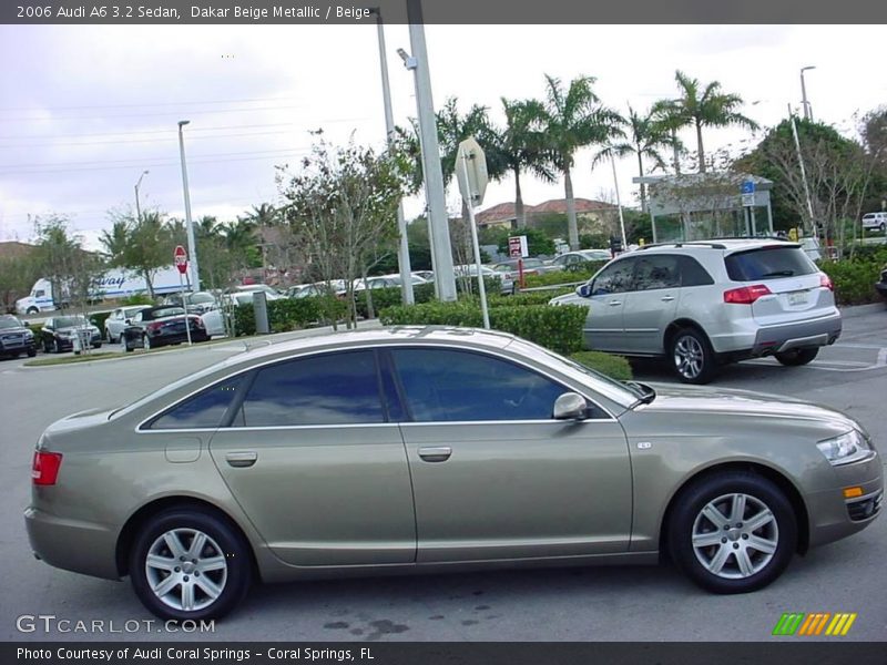 Dakar Beige Metallic / Beige 2006 Audi A6 3.2 Sedan