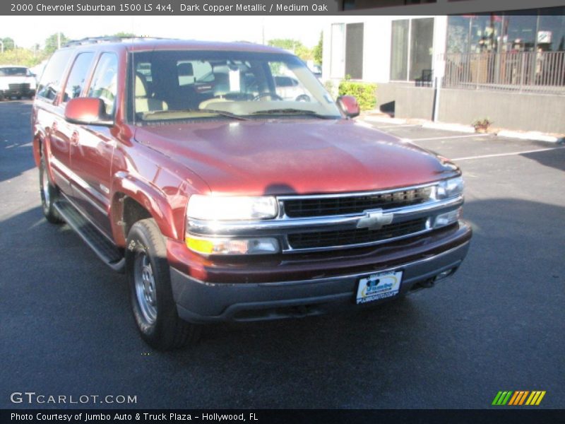 Dark Copper Metallic / Medium Oak 2000 Chevrolet Suburban 1500 LS 4x4