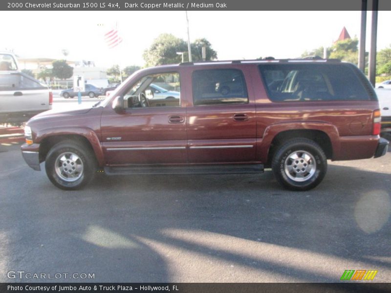 Dark Copper Metallic / Medium Oak 2000 Chevrolet Suburban 1500 LS 4x4
