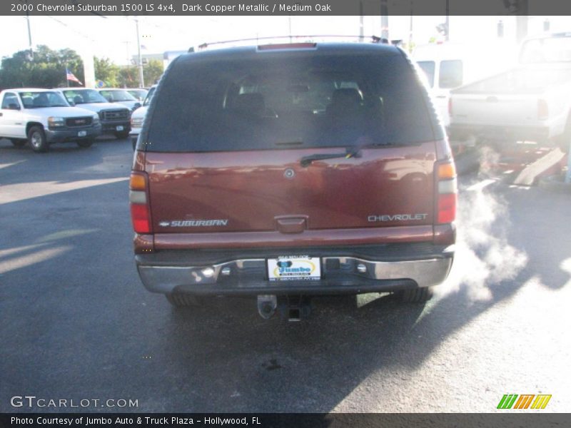 Dark Copper Metallic / Medium Oak 2000 Chevrolet Suburban 1500 LS 4x4