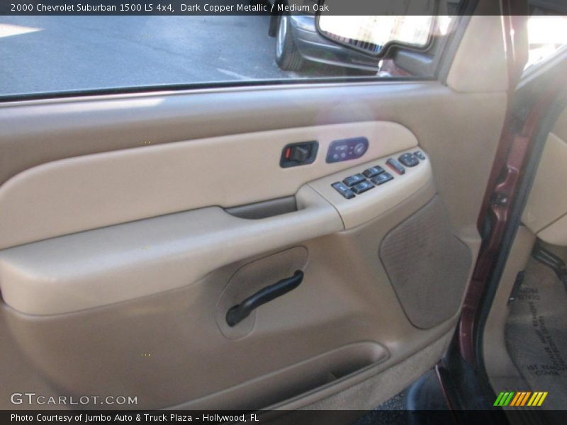 Dark Copper Metallic / Medium Oak 2000 Chevrolet Suburban 1500 LS 4x4