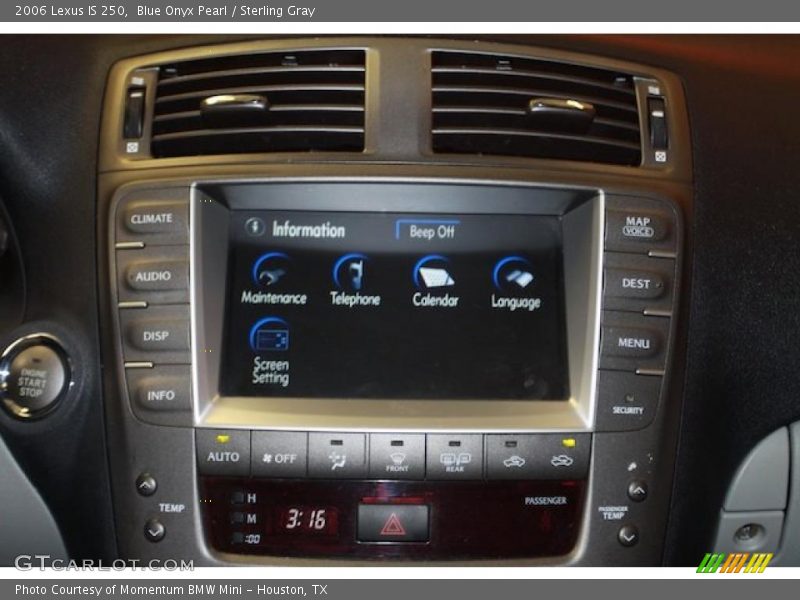 Blue Onyx Pearl / Sterling Gray 2006 Lexus IS 250