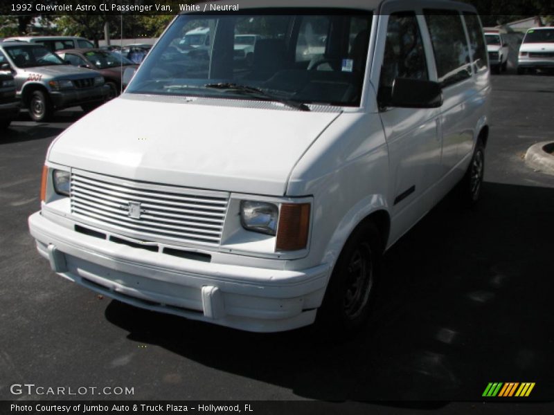 White / Neutral 1992 Chevrolet Astro CL Passenger Van