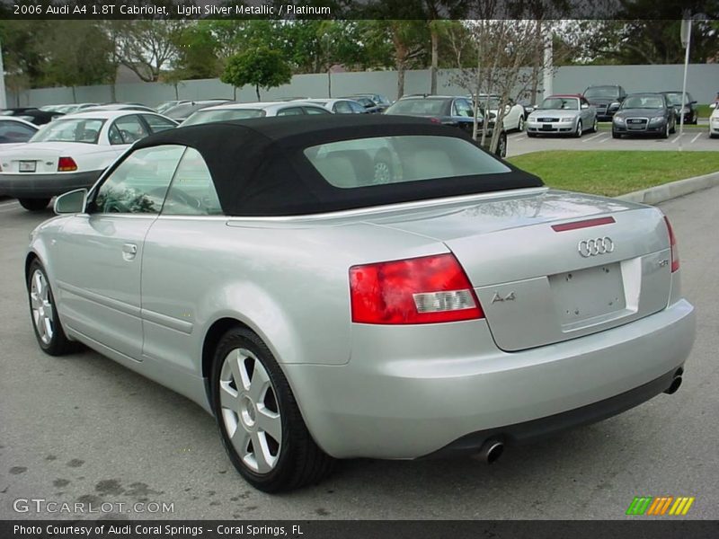 Light Silver Metallic / Platinum 2006 Audi A4 1.8T Cabriolet