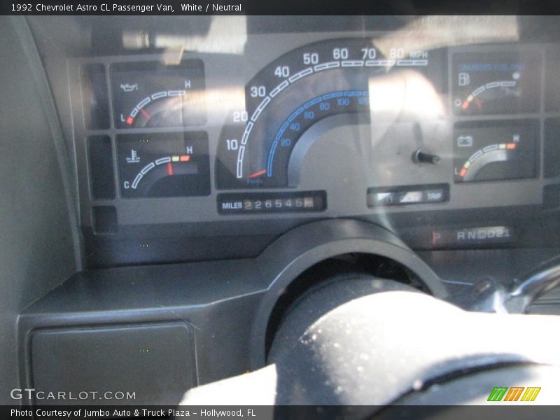  1992 Astro CL Passenger Van CL Passenger Van Gauges
