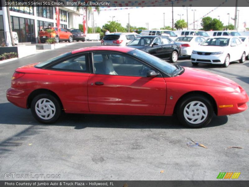 Bright Red / Black/Gray 1998 Saturn S Series SC1 Coupe