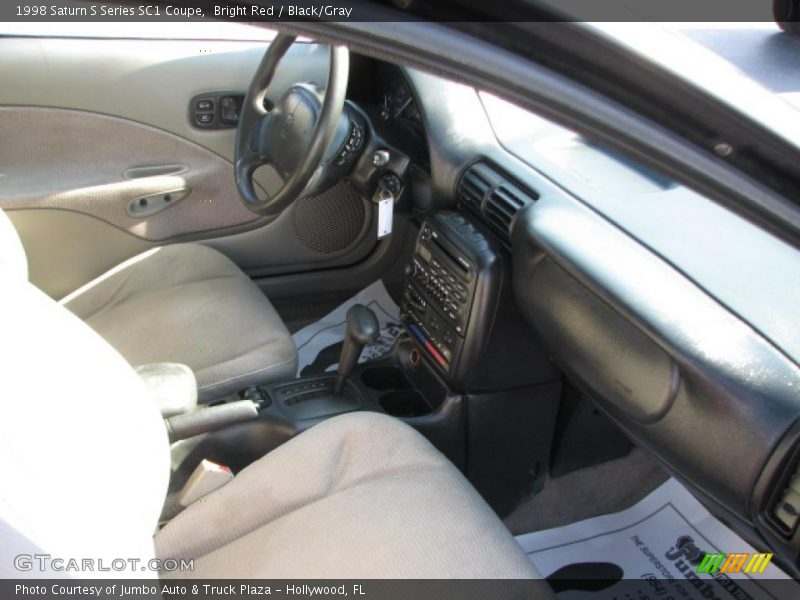 Bright Red / Black/Gray 1998 Saturn S Series SC1 Coupe