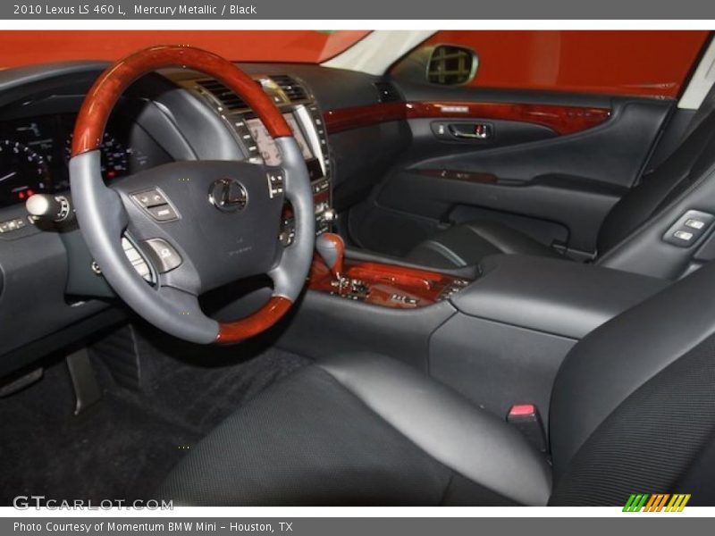 Mercury Metallic / Black 2010 Lexus LS 460 L