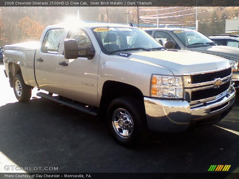 Silver Birch Metallic / Dark Titanium 2008 Chevrolet Silverado 2500HD LS Crew Cab