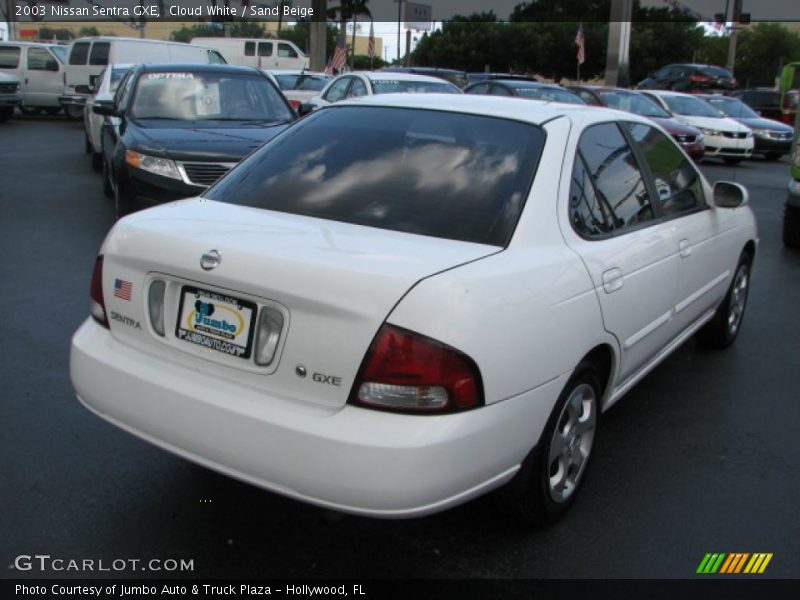 Cloud White / Sand Beige 2003 Nissan Sentra GXE