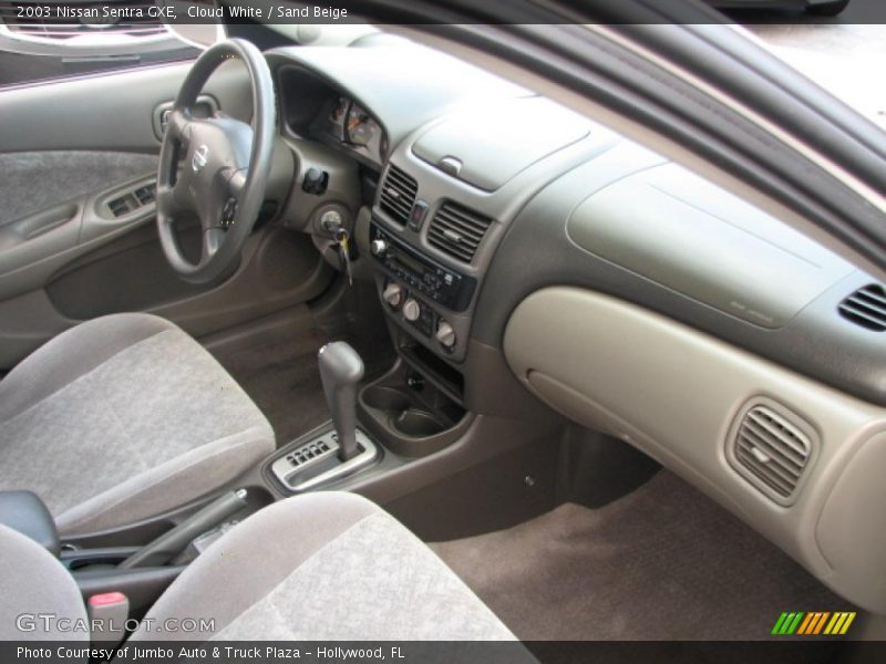 Cloud White / Sand Beige 2003 Nissan Sentra GXE