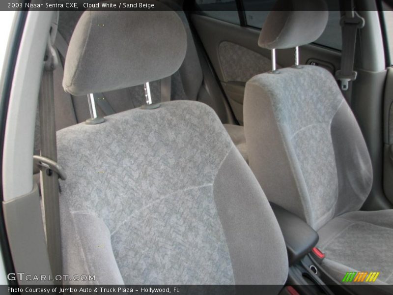 Cloud White / Sand Beige 2003 Nissan Sentra GXE