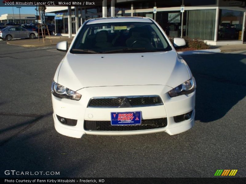 Wicked White / Black 2008 Mitsubishi Lancer GTS