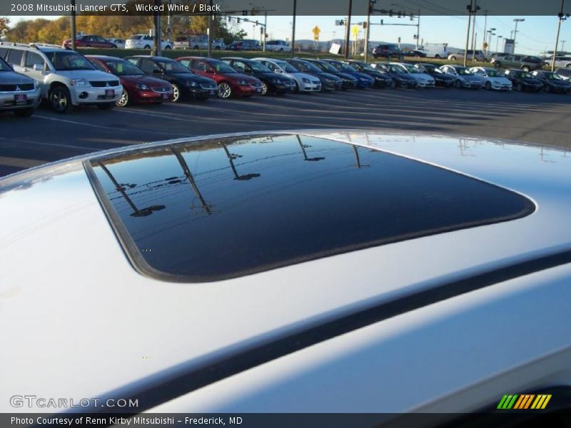 Wicked White / Black 2008 Mitsubishi Lancer GTS