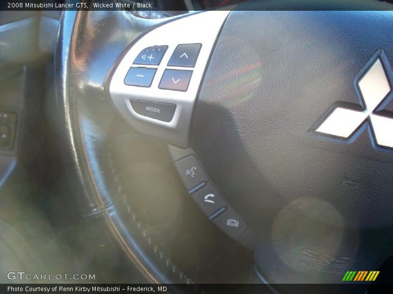 Wicked White / Black 2008 Mitsubishi Lancer GTS