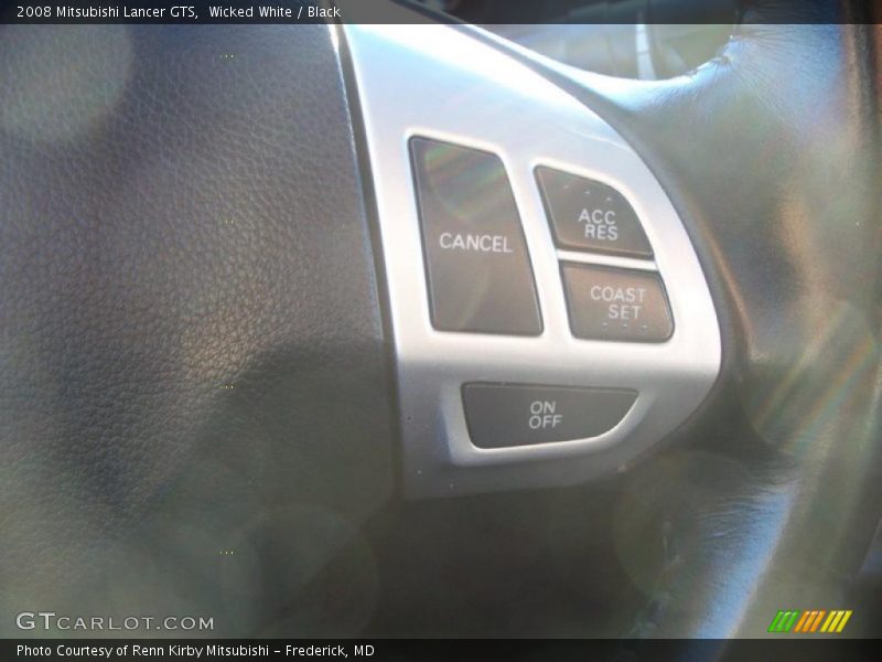 Wicked White / Black 2008 Mitsubishi Lancer GTS