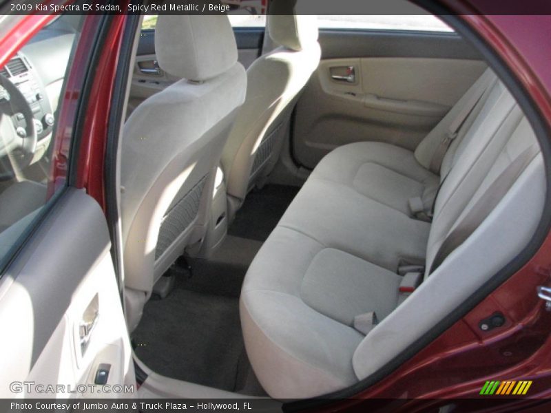 Spicy Red Metallic / Beige 2009 Kia Spectra EX Sedan