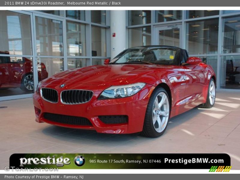 Melbourne Red Metallic / Black 2011 BMW Z4 sDrive30i Roadster