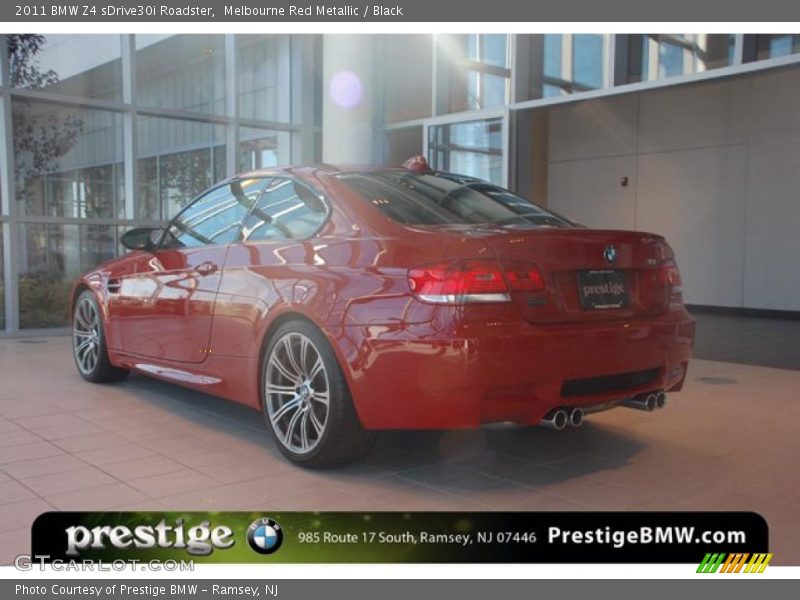 Melbourne Red Metallic / Black 2011 BMW Z4 sDrive30i Roadster