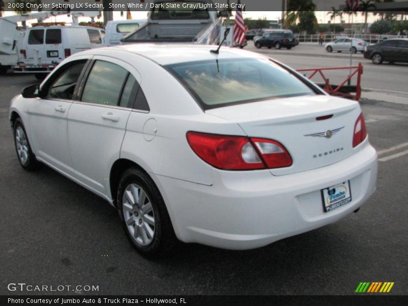 Stone White / Dark Slate Gray/Light Slate Gray 2008 Chrysler Sebring LX Sedan