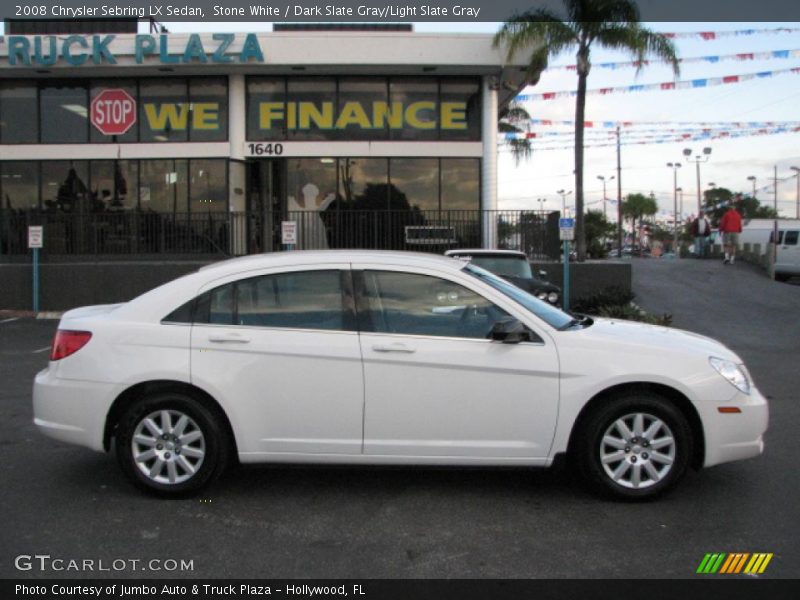 Stone White / Dark Slate Gray/Light Slate Gray 2008 Chrysler Sebring LX Sedan