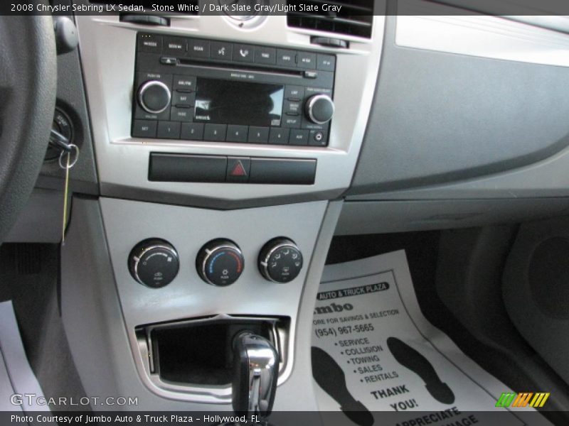 Stone White / Dark Slate Gray/Light Slate Gray 2008 Chrysler Sebring LX Sedan