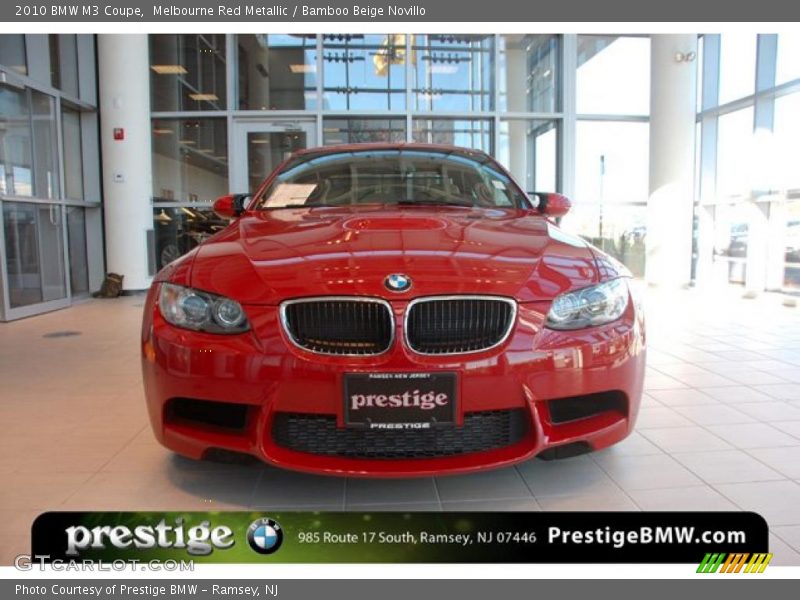 Melbourne Red Metallic / Bamboo Beige Novillo 2010 BMW M3 Coupe