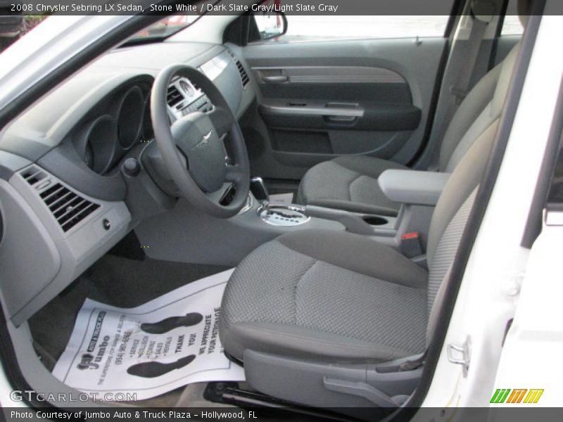Stone White / Dark Slate Gray/Light Slate Gray 2008 Chrysler Sebring LX Sedan