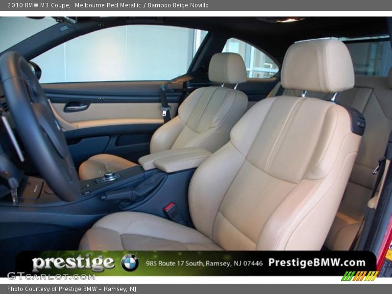 Melbourne Red Metallic / Bamboo Beige Novillo 2010 BMW M3 Coupe