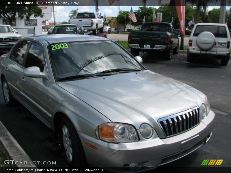 Diamond Silver / Gray 2003 Kia Optima LX