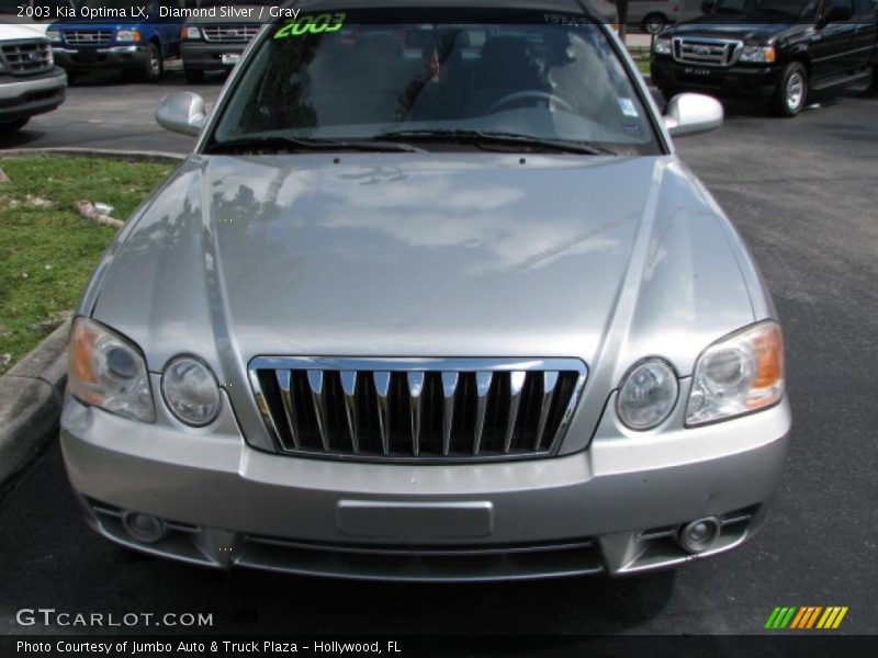 Diamond Silver / Gray 2003 Kia Optima LX
