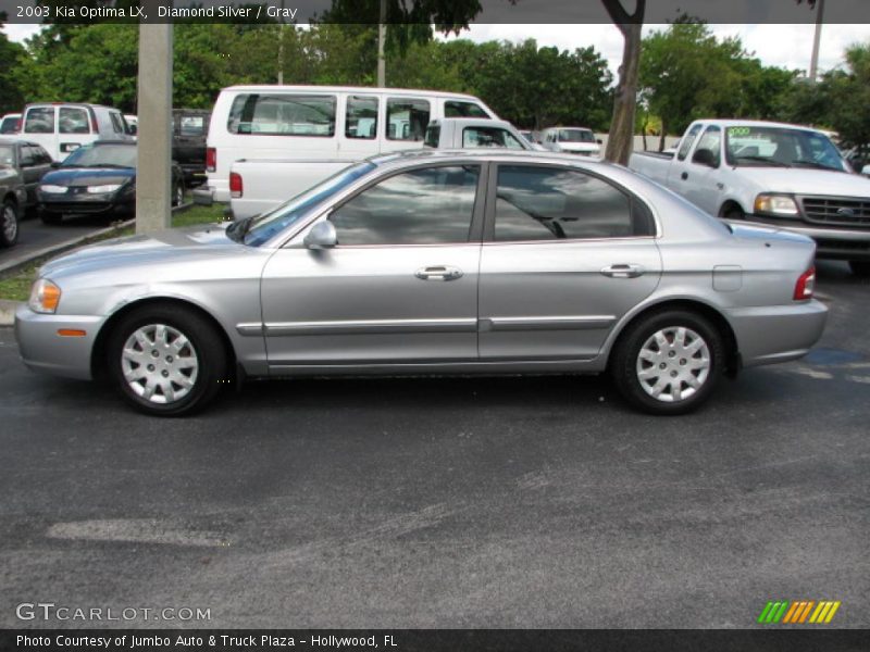 Diamond Silver / Gray 2003 Kia Optima LX