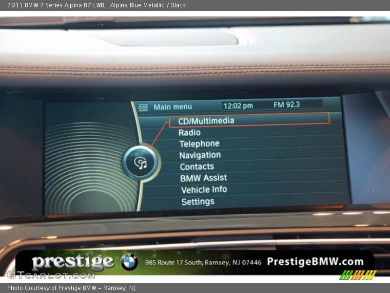 Alpina Blue Metallic / Black 2011 BMW 7 Series Alpina B7 LWB