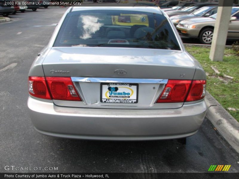 Diamond Silver / Gray 2003 Kia Optima LX