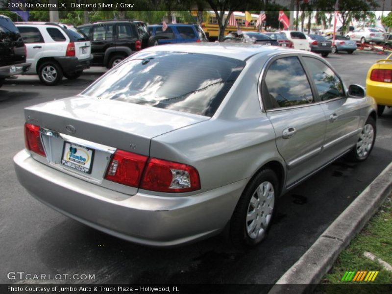 Diamond Silver / Gray 2003 Kia Optima LX