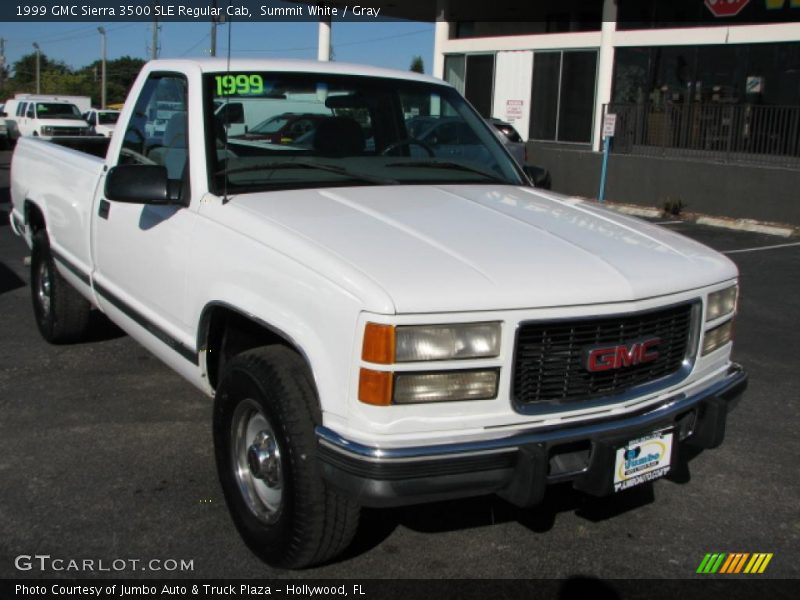 Front 3/4 View of 1999 Sierra 3500 SLE Regular Cab