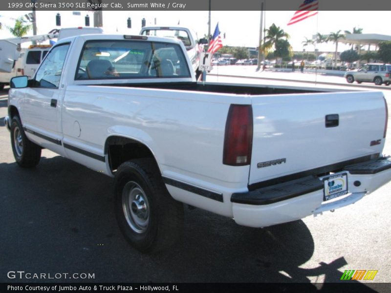 Summit White / Gray 1999 GMC Sierra 3500 SLE Regular Cab