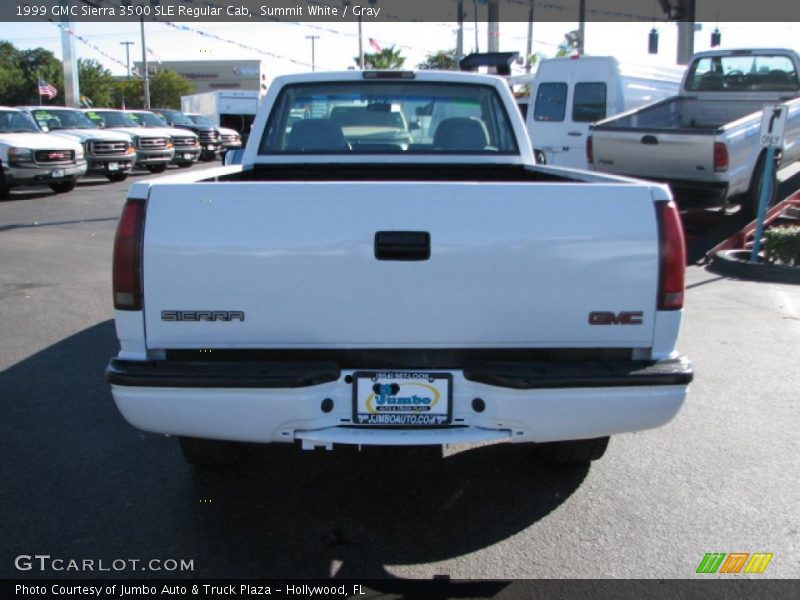 Summit White / Gray 1999 GMC Sierra 3500 SLE Regular Cab