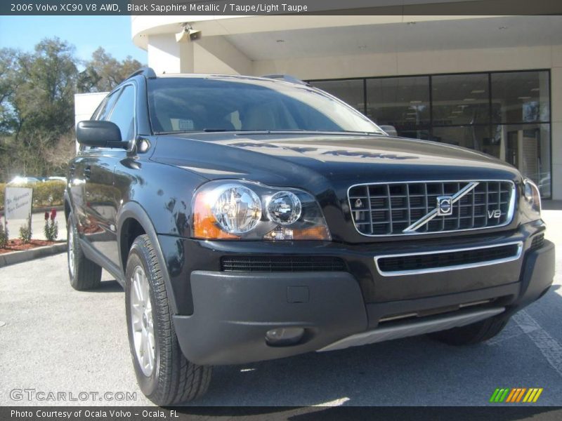 Black Sapphire Metallic / Taupe/Light Taupe 2006 Volvo XC90 V8 AWD