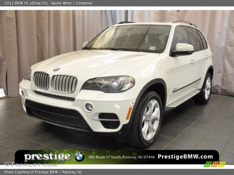 Alpine White / Cinnamon 2011 BMW X5 xDrive 50i