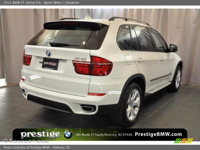 Alpine White / Cinnamon 2011 BMW X5 xDrive 50i