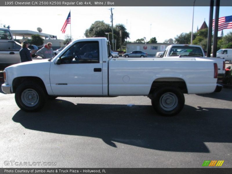 White / Blue 1995 Chevrolet C/K 2500 K2500 Regular Cab 4x4