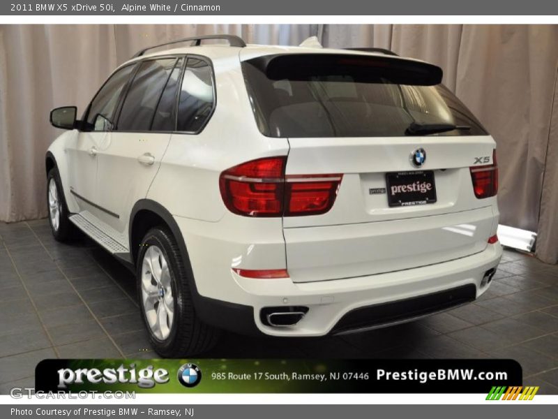 Alpine White / Cinnamon 2011 BMW X5 xDrive 50i