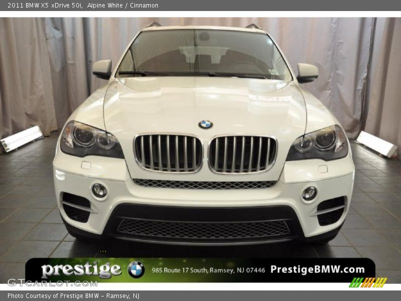 Alpine White / Cinnamon 2011 BMW X5 xDrive 50i