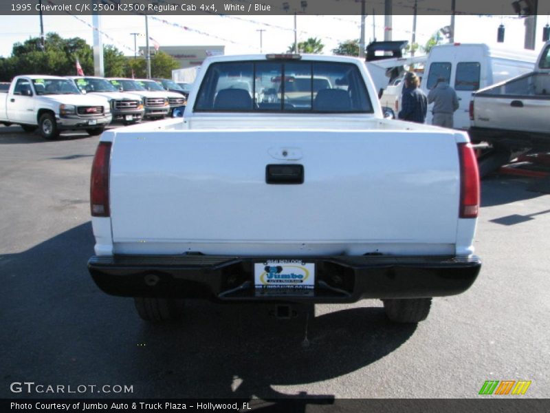 White / Blue 1995 Chevrolet C/K 2500 K2500 Regular Cab 4x4